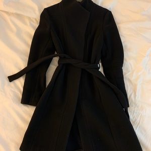 Reiss Lanston single-breasted wool-blend coat